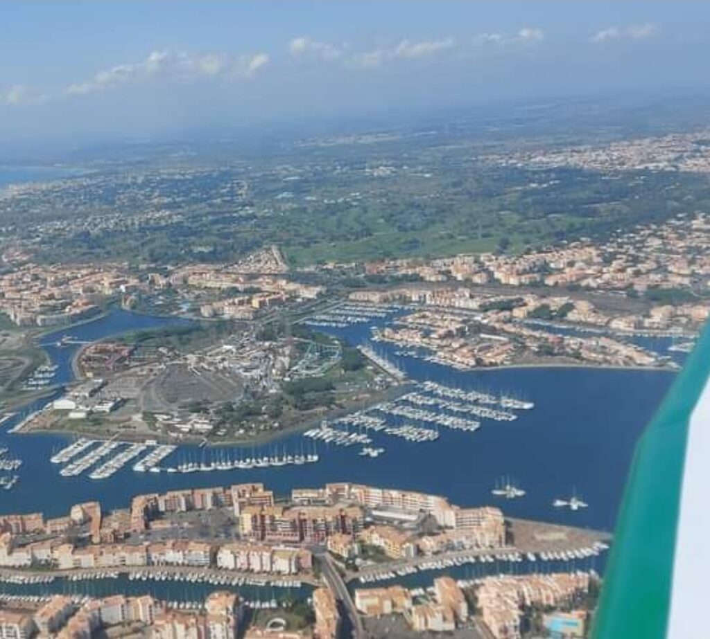 Vue aérienne du Cap d'Agde